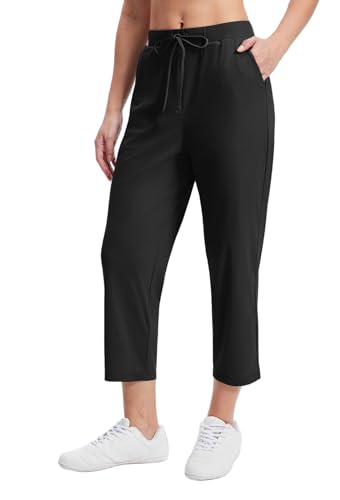 Alaroo Women's Golf Pants 7/8 Stretch Ankle High Waisted Travel Pants