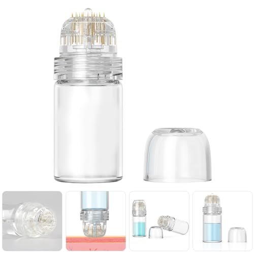 minkissy Hydra-Roller Mikronadel-Roller Serum-Applikator 20 Mikronadeln -Applikatorflasche Anti-Aging-Hautpflege Wiederverwendbar 0 6 Mm