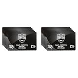 ARVALOLET Juego de 5 tarjetas de bloqueo RFID – Protección NFC para tarjetas de crédito y pasaportes, 10 unidades., 85.50x54.00x1.30mm, Informal
