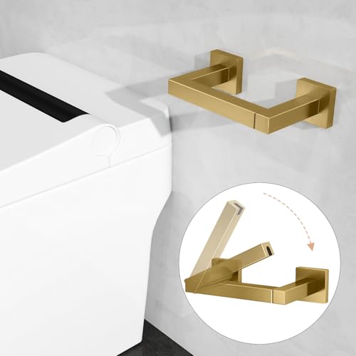 FEILERN Toilet Paper Holder, Wall Mount Pivoting for Bathroom, Gold - image 2