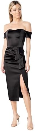 dress the population alani dress NWT Dress the Population Alani Off-the-Shoulder Sequin Midi Dress XL #D7184