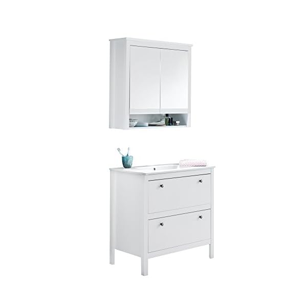 Furnline Bathroom Mirror Cabinet With Plenty of Storage Space