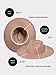 San Diego Hat Company's Women's Wool Fedora with Wide and Flat Brim, Camel