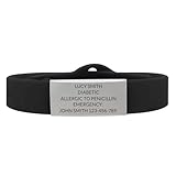 BAIYI HOPE Personalized Silicone Medical Alert ID Bracelet for Women Men Hypoallergenic Fitness Alert Wristbands Waterproof for Running, Gym & Outdoor Activities Sports ID Bangle 6-8in Adjustable