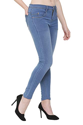 Image of Nifty Women's Denim Stretchable Slim Fit Color Jeans