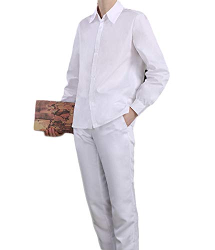 ROLECOS Fantasia de Norman Cosplay The Promised Neverland traje camisa branca uniforme de calça P CC