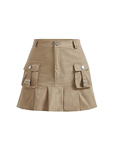 Jupe cargo courte plissée taille haute idéale pour vos sorties estivales