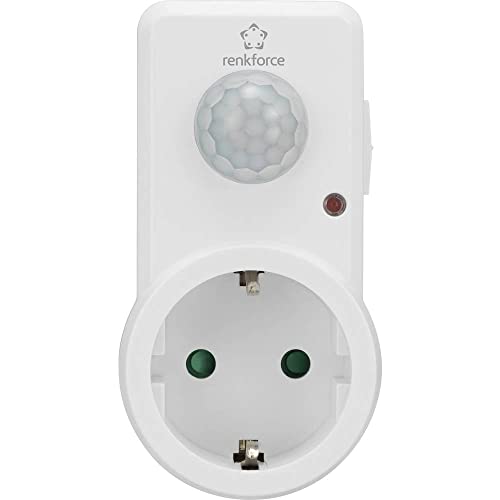Renkforce 1588385 Zwischenstecker PIR-Bewegungsmelder 120 Weiß IP20