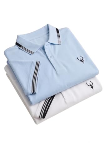 Image of Lymio Polo T Shirt for Men | Men Casual T-Shirt | Polo Available in Combo Pack of 2 (Polo-40-43)