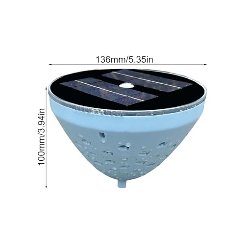 Lámparas de piscina flotantes LED solares e impermeables para exterior e interior 6