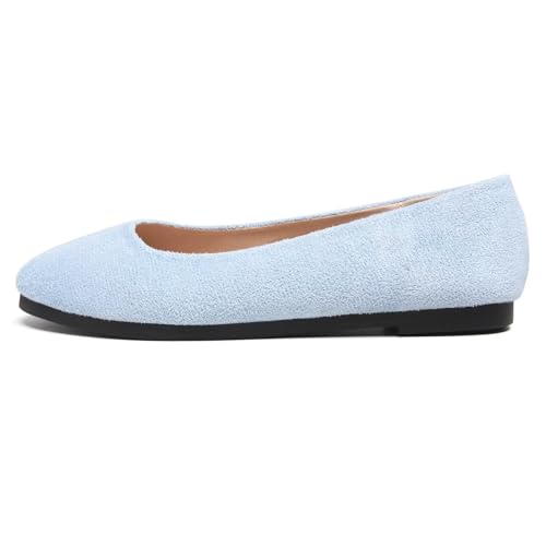 Image of Dear Time Women's Flats Comfortable Slip On Ballet Flats Soft Solid Casual Shoes