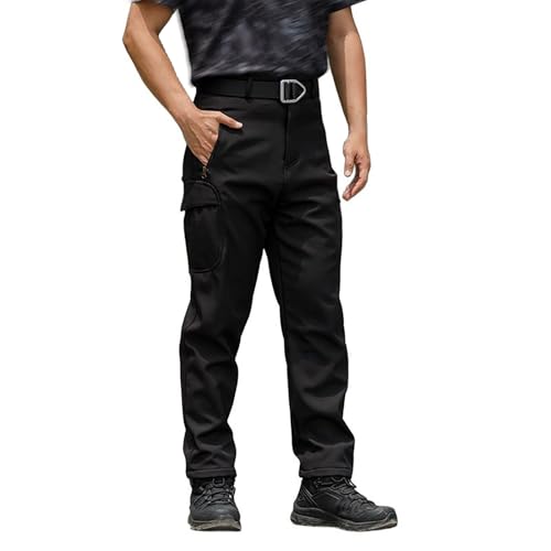 Men's Casual Loose Fit Cargo Pants Outdoor Sports Softshell Work Pants All Season Comfortable Durable Lightweight