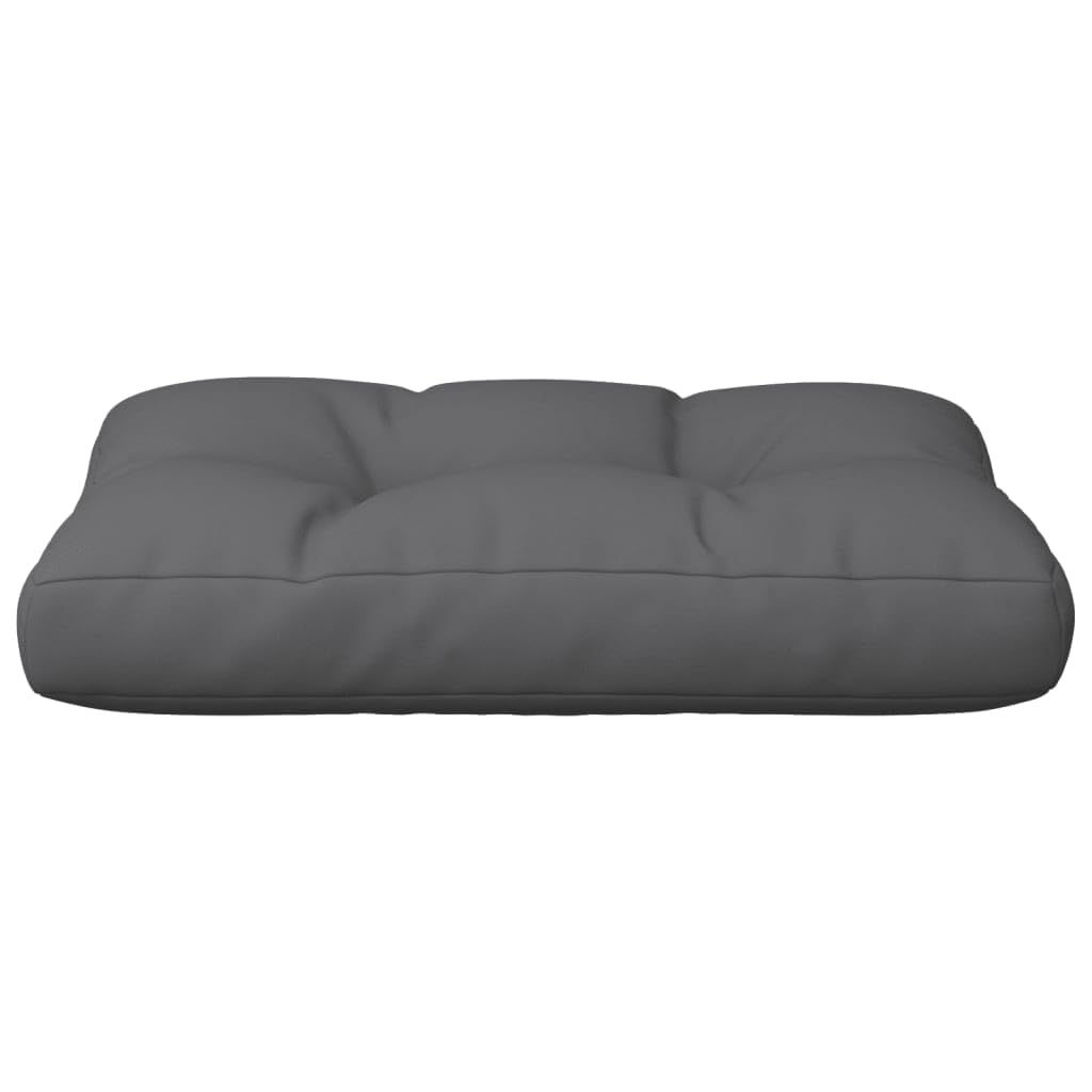 Cuscino per pallet antracite con imbottitura in fibra cava per mobili in pallet da esterno come cuscino da seduta in poliestere nelle dimensioni 50x40x12 cm