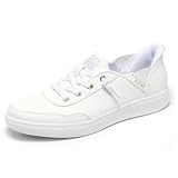 Skechers Women's Hands Free Slip-Ins Bobs Skip – B Cute Classic, White, 6