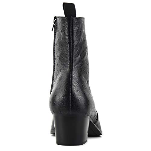 Chelsea Leather Boots for Men Dress Ankle Boot Motorcycle Casual Heel Shoes4