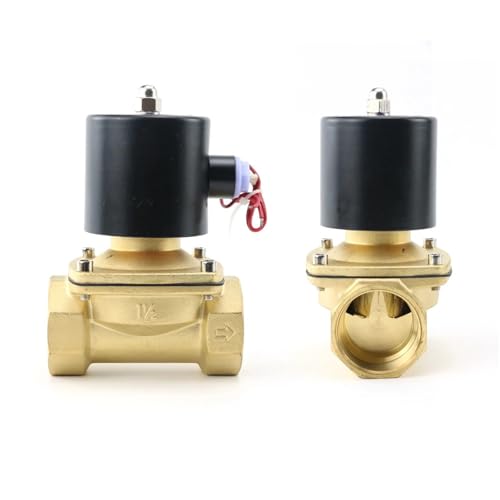 Électrovanne DN40 laiton normalement fermée 12V à coupure rapide - 2