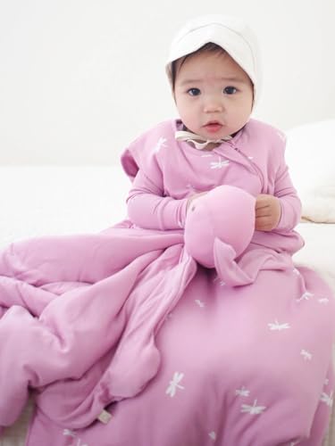 Image of GUNAMUNA gunamuna Unisex Baby, Toddler Wearable Blanket, Sleeping Bag Bamboo Rayon, Sleep Sack with Diaper Zipper, 1.0 TOG