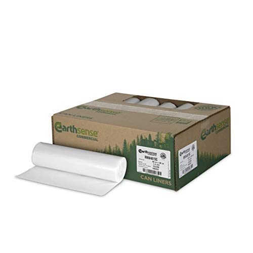 Sac poubelle transparent Earthsense idéal pour le tri dans les grands bureaux