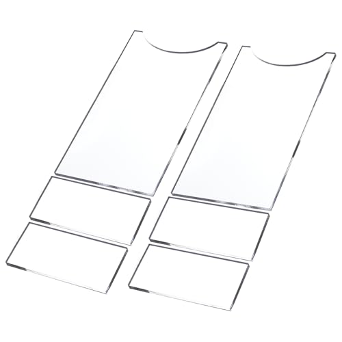 Compatibilità decorativa moderna: questi tappi per pareti del divano sono realizzati in robusto acrilico trasparente che completa il design degli interni, fornendo una protezione affidabile della parete sotto forte pressione senza causare danni alla superficie