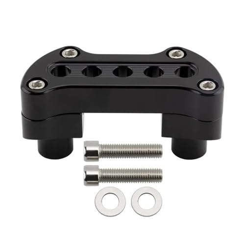 Collier de Serrage Guidon Moto pour Sportster 883 et Dyna, Support Noir Fixe