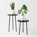 SAKSUN Plant Stand Indoor, Mid Century Plant Holder 2 Pack , Corner Plant Stand Modern Plant Table for Indoor Plants Home & Garden Decor , Outdoor Plant Stands for Patio Garden Office Living Room
