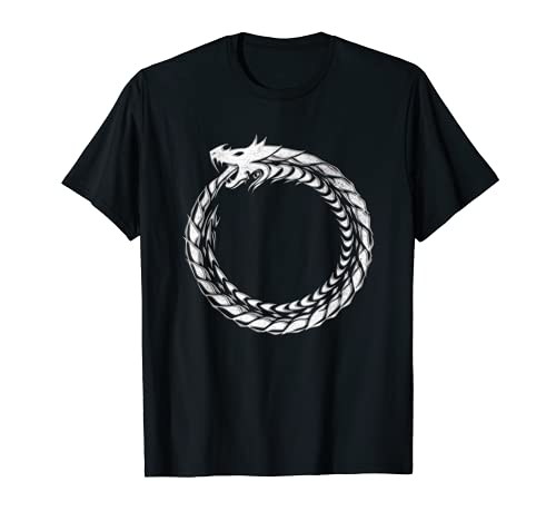 Ouroboros Dragon Eating its Own Tail - Magic Ancient Symbol T-Shirt