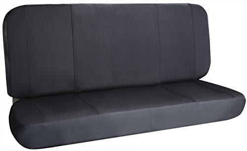 Leader Accessories Car Truck Seat Cover Solid Bench Pickup Black Seat Portion 20.5
