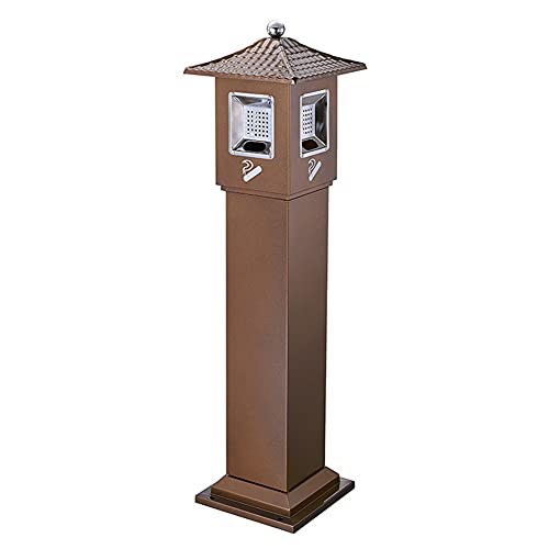Cenicero de pie de acero inoxidable para exterior de terrazas y hosteleria