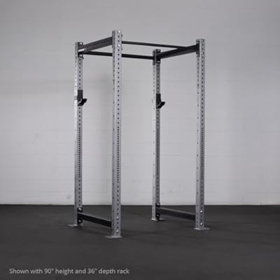 Titan Fitness X-3 Series Bolt-Down Power Rack, Rackable 1650 LB Cage, 1.25 and 2 Pull Up Bars, Standard J-Hooks, Weightlifting and Strength Training