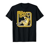 Miles Davis Retro Trompeta Dorada Camiseta