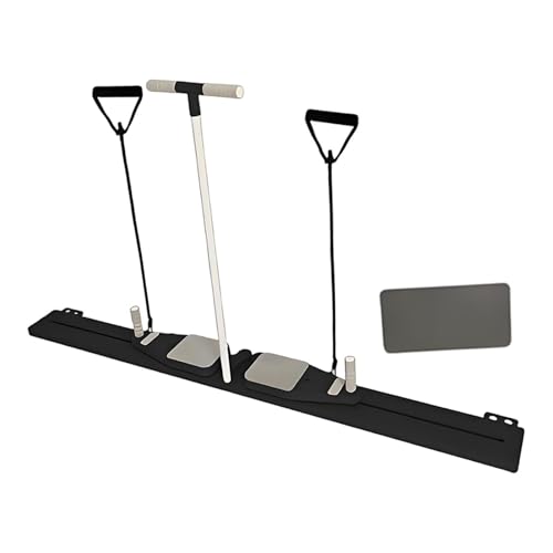 Aymzbd Push Abdominal Exercise Machine,Portable Abdominal Strength Training Workout Pilates Equipment,Full Body Workout, Black