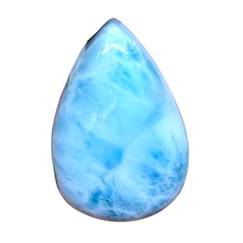 Larimar naturel cabochon poire pour créer vos colliers de vacances bohèmes