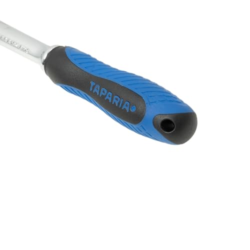 Image of Taparia 3 /8 inch (9.5mm) Square Drive Ratchet Handle (B715)-Compatible w / 3 /8 inchSquare-Drive Socket and Accessories-Reversible Action for All-Sizes, Ergonomic Grip-Automotive, Industrial