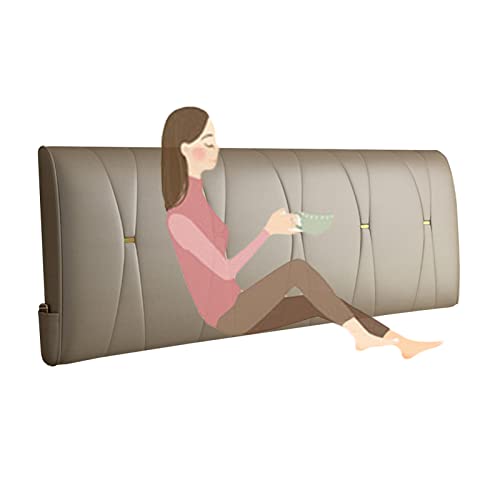 Haipeng Bedside Bed Backrest Cushion, 6Cm Thick Sponge Filled Soft Case Headrest, Wedge Reading Pillow For Individual Double Bed, Custom Size (Color : Twilight Gray, Size : 120X6X60Cm) #TOP4