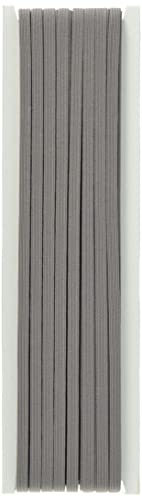 NBK カラー平ゴム 8コール 5mm幅×30m巻 グレー F10-COL8-GR