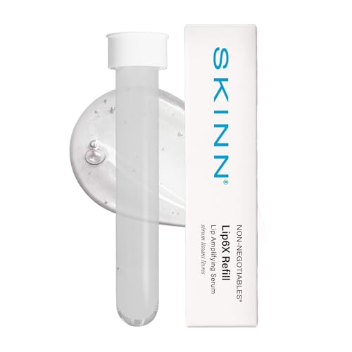 SKINN Lip Amplifying Serum Lip6X Refill with Peptides - Deep Moisturizing Serum Plumps Hydrates Smooths & Boosts Collagen Production - Lip Care Products for Women