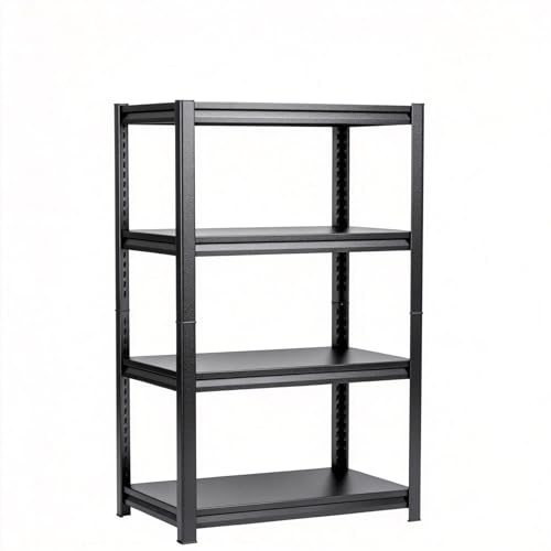 Image of 4 Tier Kitchen Storage Shelf, Kitchen Organizers Space Saving All Steel Freestanding Rack, Heavy Duty Metal Shelving Unit, Adjustable Open Shelf for Pantry Organizers and Storage 23.6 inchWx11.8 inchDx44.1 inchH