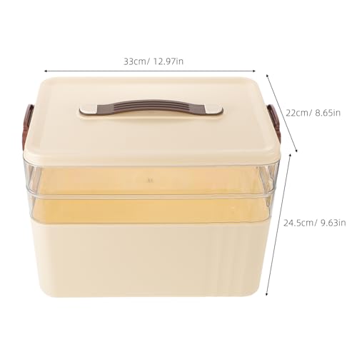 Boîte de rangement médicaments à trois niveaux avec organiseur pratique - 4