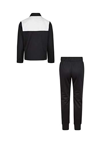 Nike Boy`s Jacket and Pants 2 Piece Set (White(86G794-W1X)/Black, 7)2