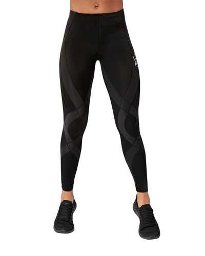 CW-X Women's Endurance Generator Joint and Muscle Support Compression Tight, Leggings for Running, 129809, Black, Small