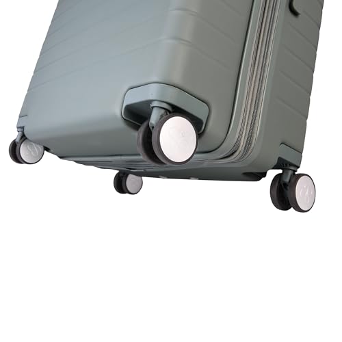 Jessica Simpson Countryside Ensemble 3 pièces (21", fourre-tout et week-end) grande valise à bagages extensible à 8 roulettes, vert chinois – Image 3