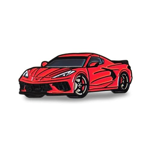 2020 Chevrolet Corvette Enamel Pin - C8 Lapel Pin for Hats, Bags, Backpacks & Shirts - Officially Licensed by GM