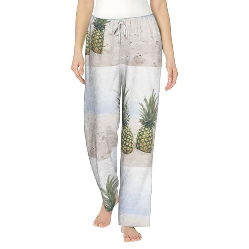Pantalon de pyjama en flanelle chaud avec poches pour femme frileuse