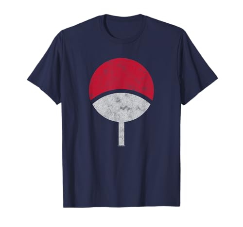 Naruto Shippuden Símbolo Uchiha Apenado Camiseta