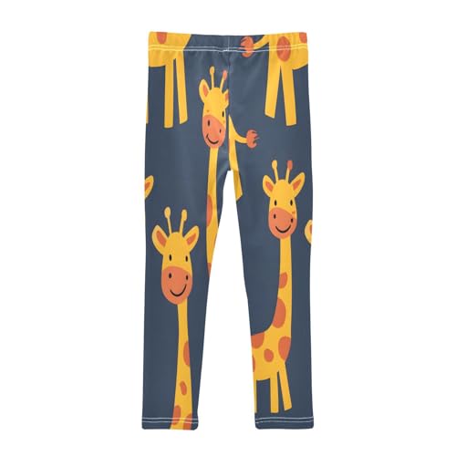 Bolaz Toddler Girls Leggings Printed Yoga Pants Leggings Orange Red Giraffe for Kids2