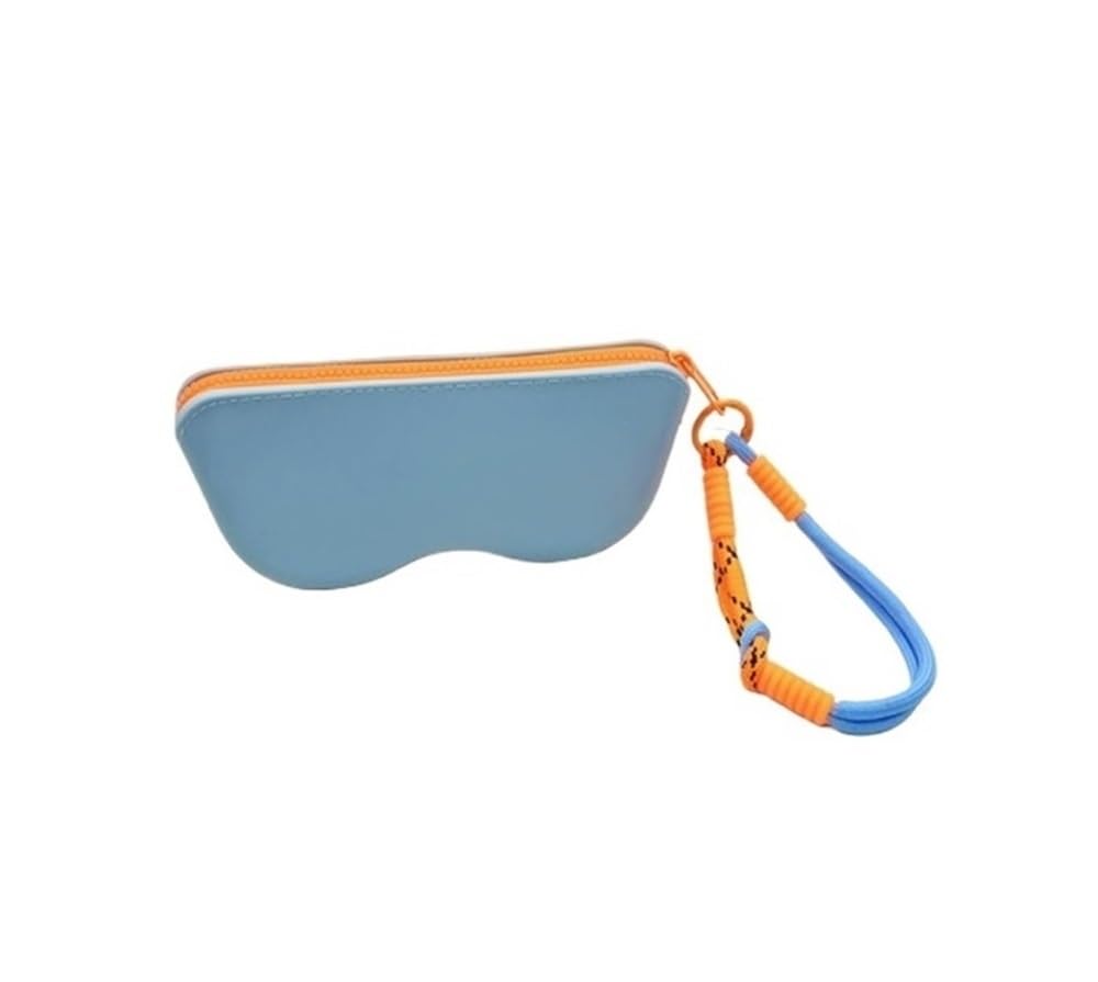 Amibvzhang Silicone Zipper Eyeglass Sunglasses Storage Hanging Women's Girls' Coin Purse Waterproof Pouch Wallet Unisex(A5)