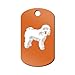 Mister Petlife Labradoodle Engraved Keychain/GI Tag Doodle Orange