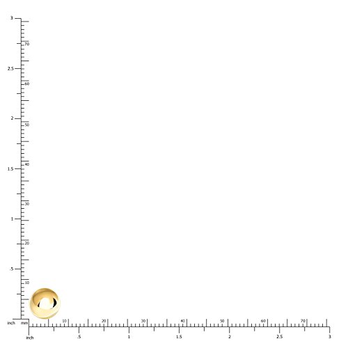 Honolulu Jewelry Company 14K Real Gold Polished Round Ball Stud Earrings, 2mm - 10mm2