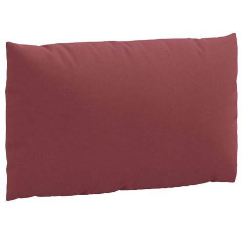 Coussin de palette bordeaux (lot de 3) avec mousse et housse en polyester doux - 6