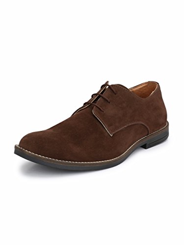 Image of HiREL'S Premium Suede Derby Smart Casual Shoes for Men | Office Soft Cushioned Corporate Casuals